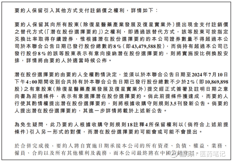 复星医药：2024年公司多款创新药品于境内外获批开展临床