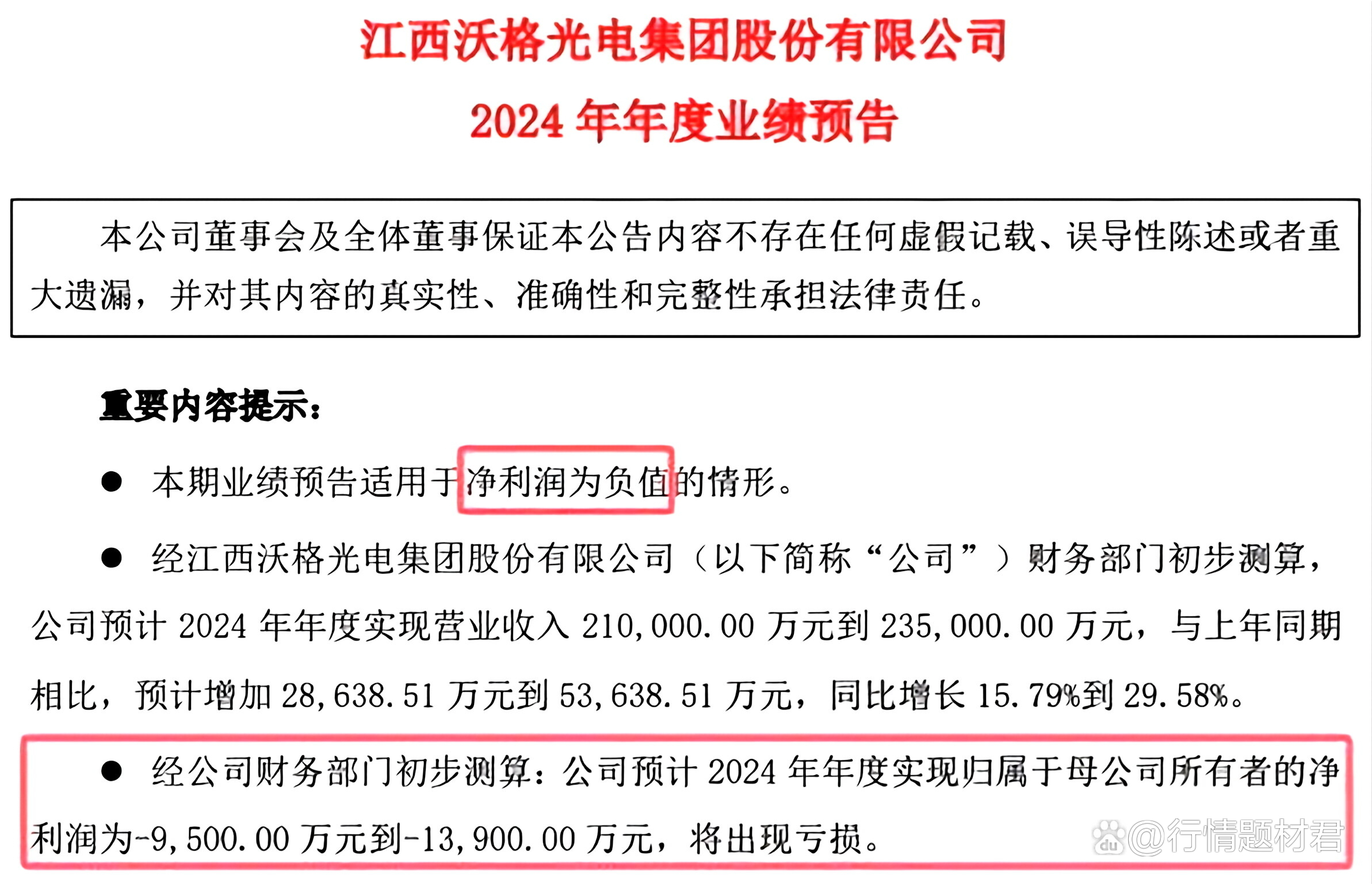 业绩快报：春光药装全年亏损-4339.13万