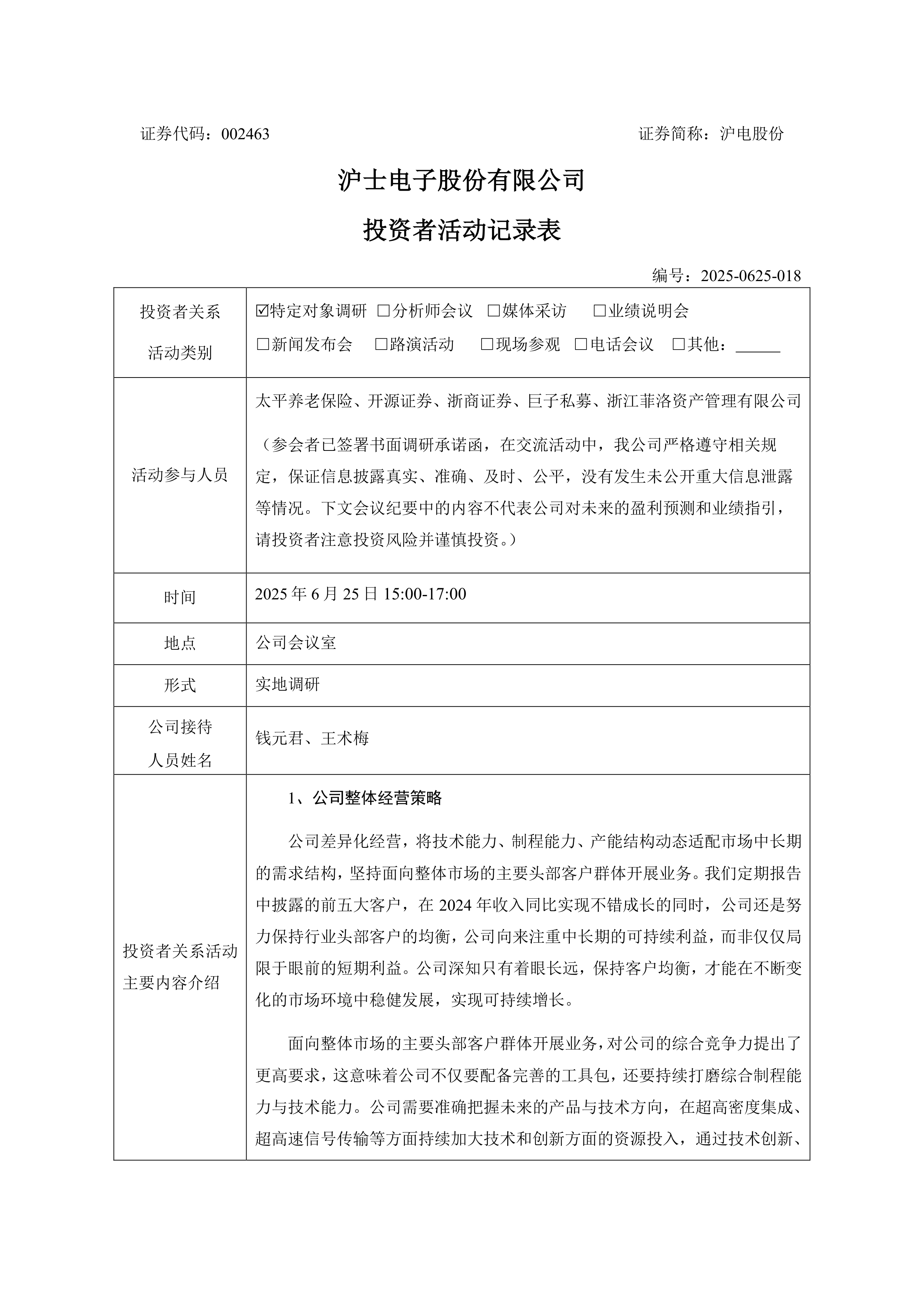 菱电电控：2月6日投资者关系活动记录，投资者参与