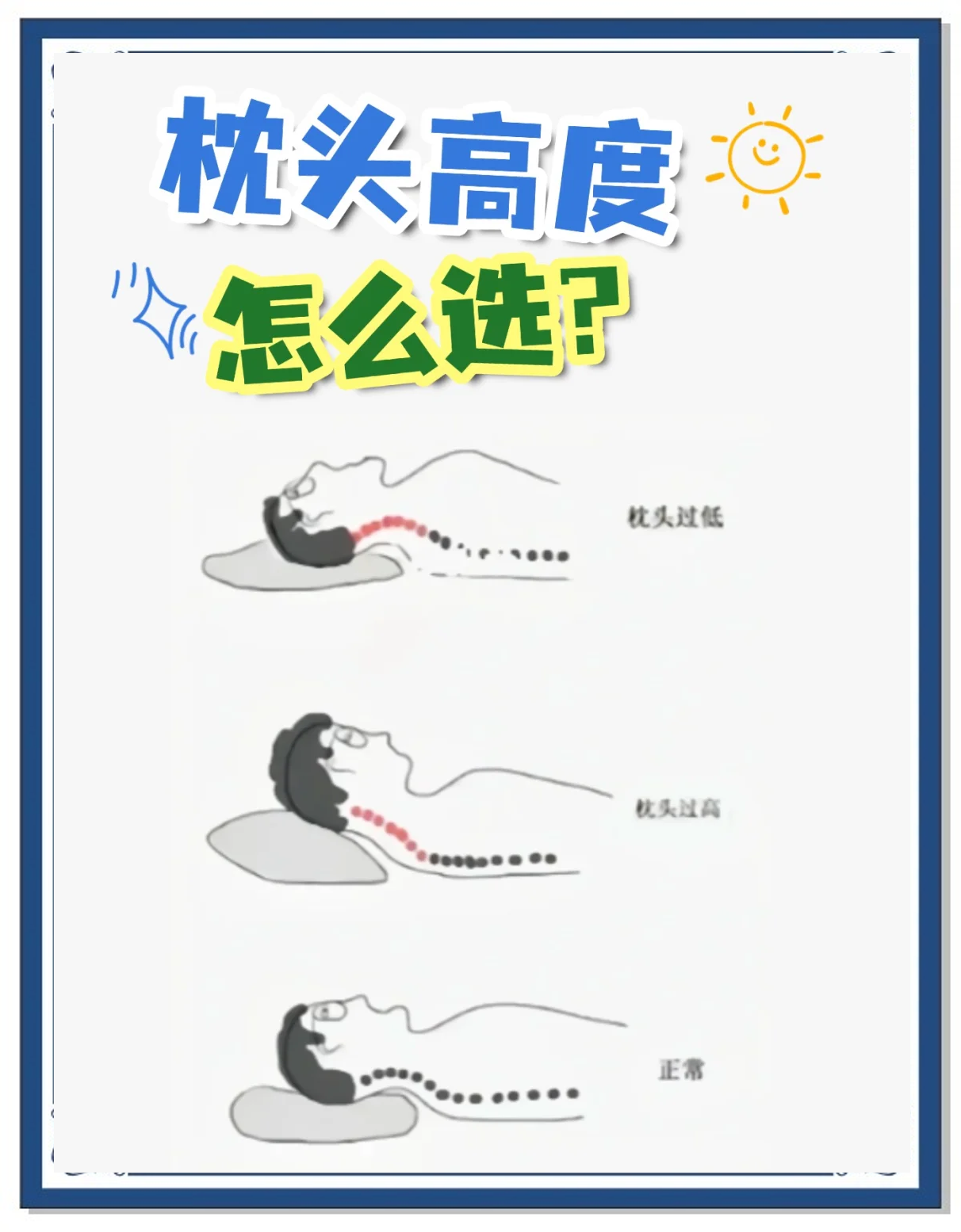 图说百科丨正确使用枕头，看看怎么躺更科学